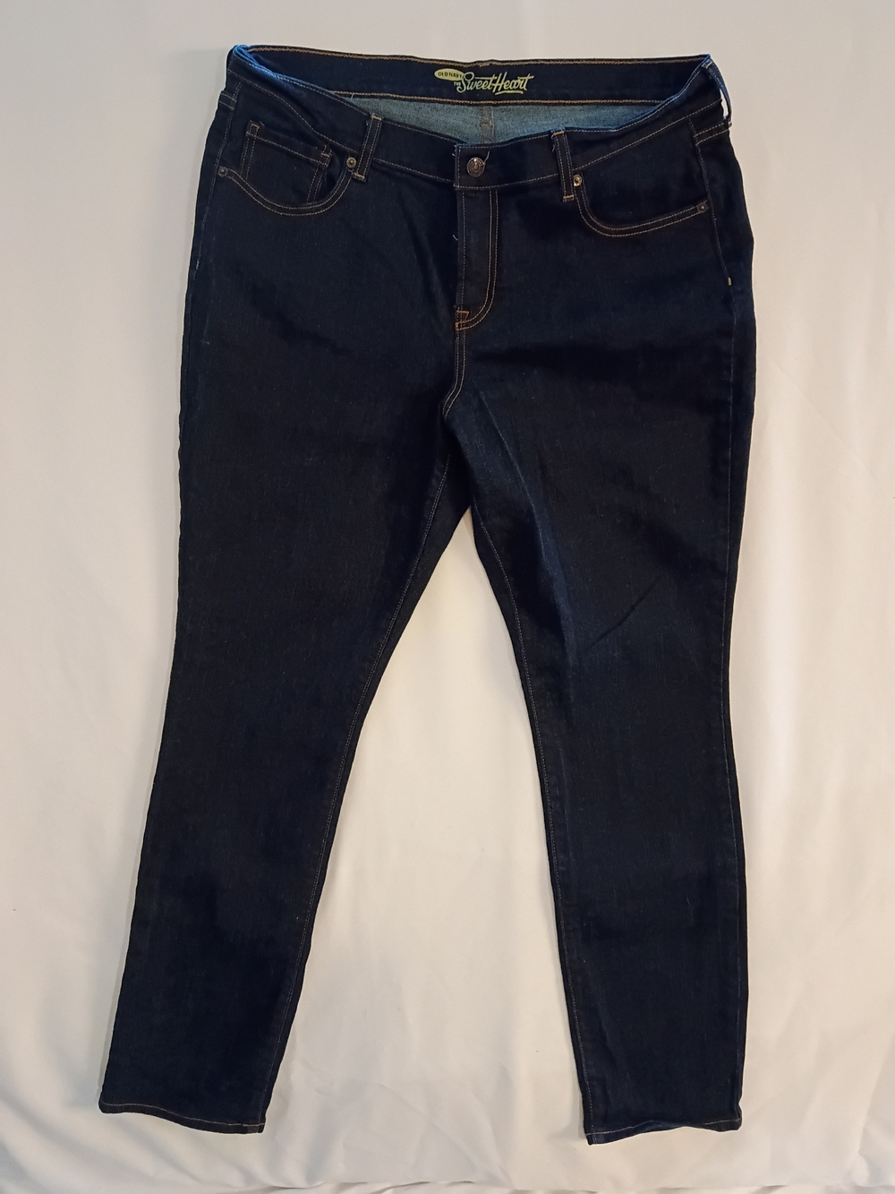 Old Navy The Sweetheart Women’s Dark Wash Jeans Size 16 Regular Stretch Denim